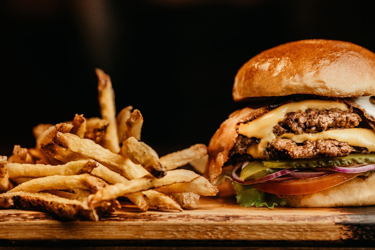 foto de hamburguesa